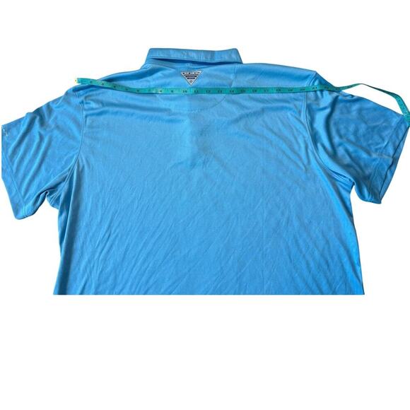 Columbia PFG Men's Polo/Golf collared shirt; size XL; Blue; UPF 50; NEW! - Picture 3 of 10